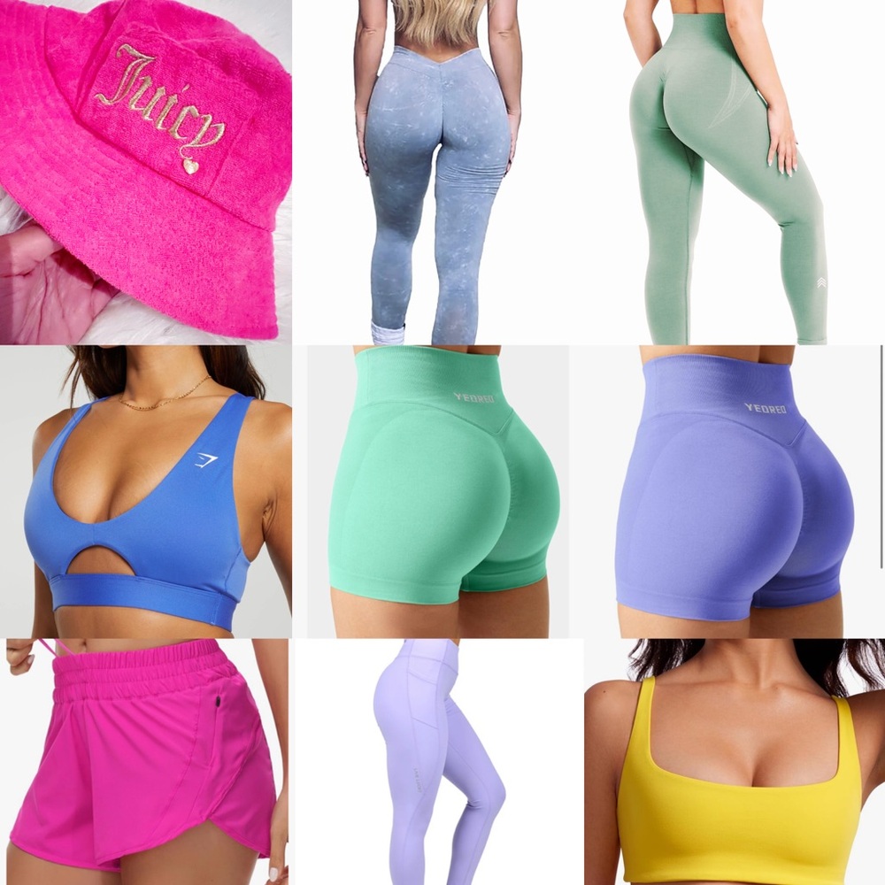 Spring activewear bundle deal! Free Juicy Couture Pink Terry Cloth Bucket Hat